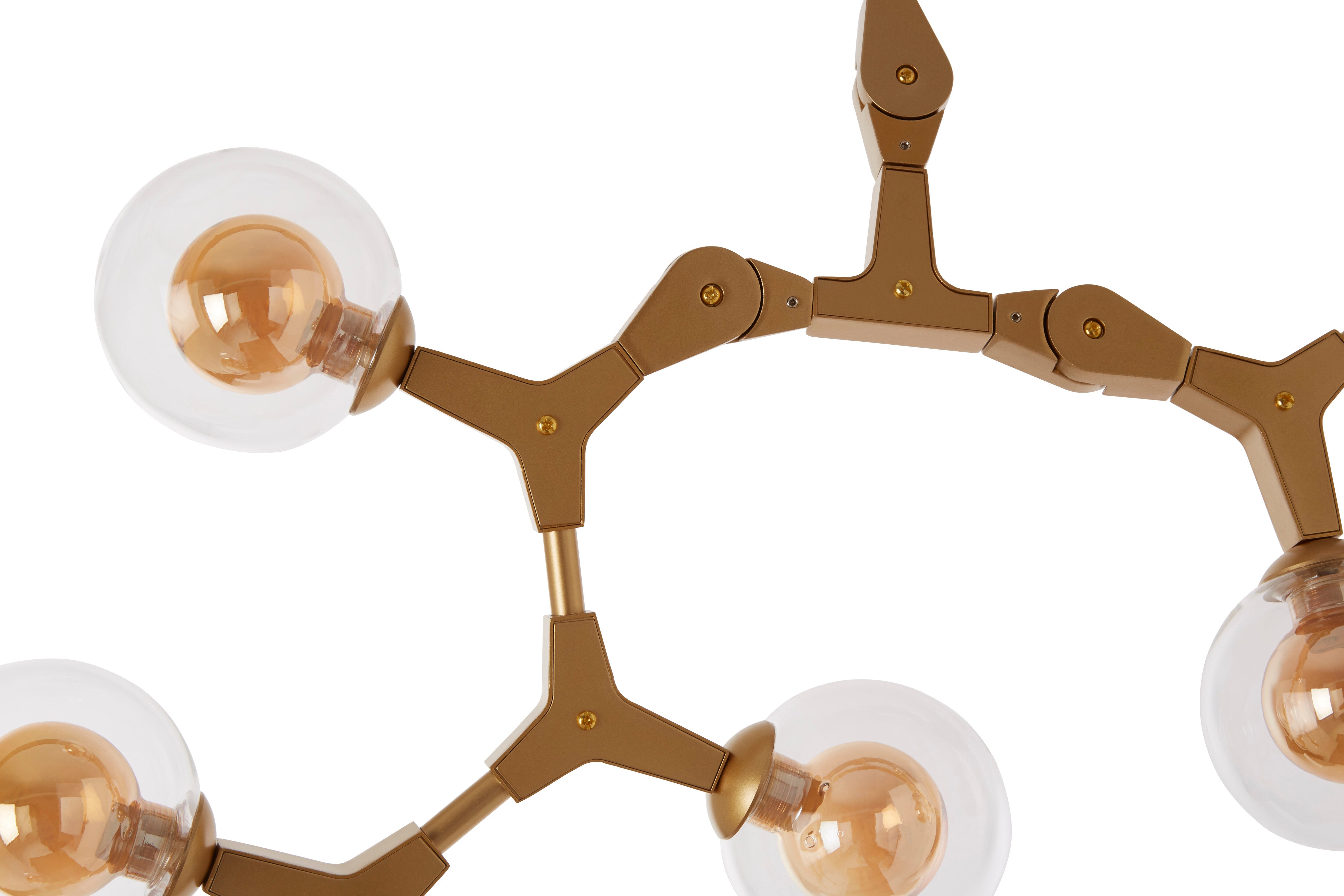 Abira 12 Arm Gold Finish Pendant Light